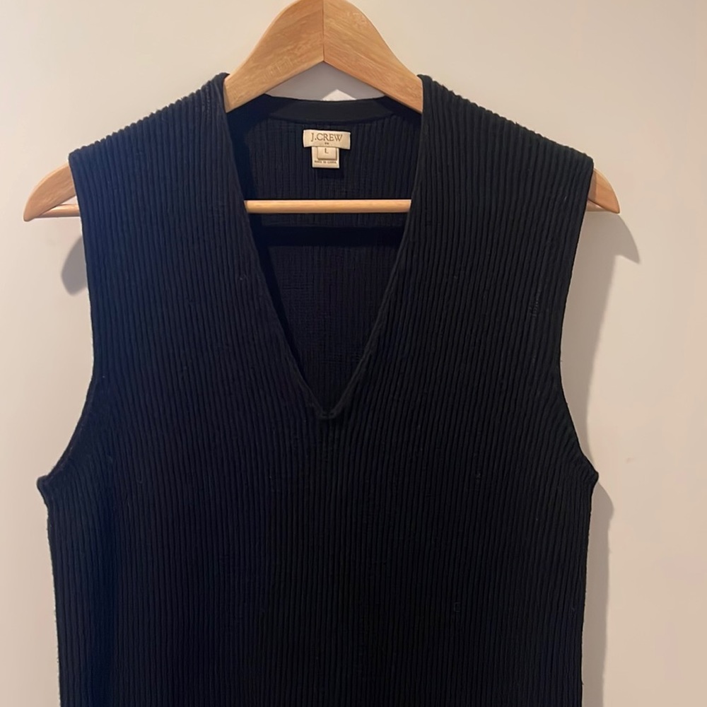 J.Crew ribbed knit sleeveless midi dress